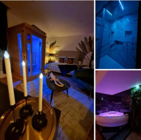 Escapade Mâconnaise Spa-Sauna-Ciel de pluie tropicale-Champagne Nuit Romantique